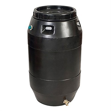 Epoch 50-55gal Rain Barrel Black