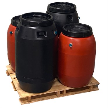 Epoch 50-55gal 4pc Rain Barrel Mixed Pallet Terracotta & Black