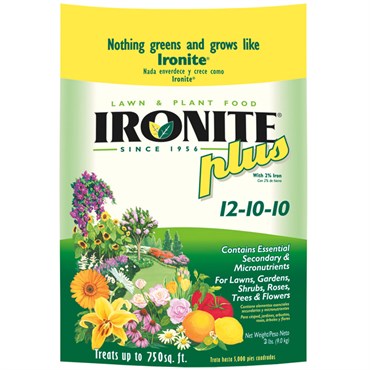 Ironite Plus 3# Shrub Tree Plant Food Granular 12-10-10