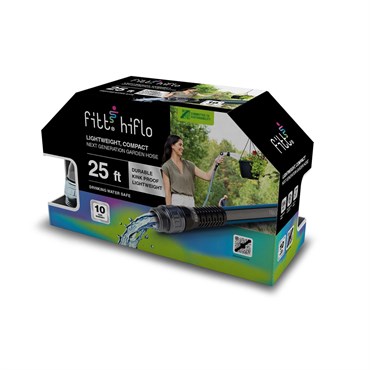 FITT 25' HiFlo Lightweight & Compact Garden Hose B
