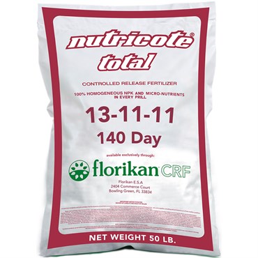Florikan 13-11-11 140 Day Nutricote Total 50Lb (40/Pl)