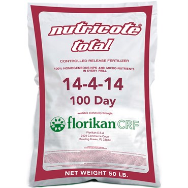 Florikan 14-4-14 100 Day Nutricote Total 50Lb (40/Pl)