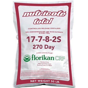 Florikan 17-7-8 270 Day Nutricote Total (2 Stage) 50Lb (40/Pl)