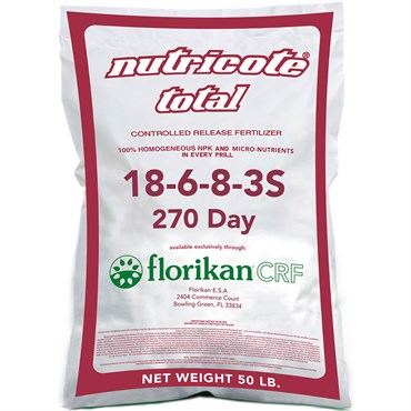 Florikan 18-6-8 270 Day Nutricote Total (3 Stage) 50Lb (40/Pl)