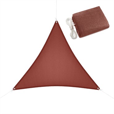 Coolaroo 10' Ready to Hang Triangle Shade Sail Terracotta