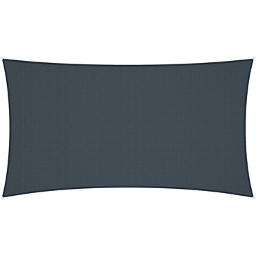Coolaroo 16'5"x9'11" Premium Rectangle Shade Sail Kit Slate