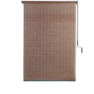 Gale Pac 4'x6' Bamboo Roller Shade Driftwood