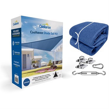 Coolhaven 12' Triangle Shade Sail Kit Sapphire