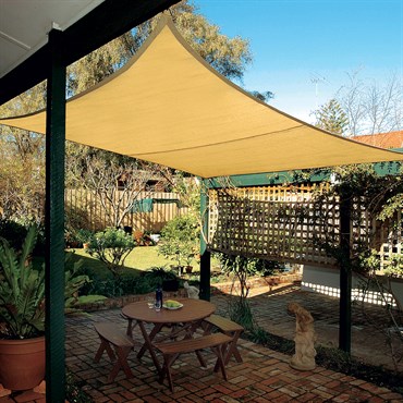 Coolhaven 12' Square Shade Sail Kit Sahara