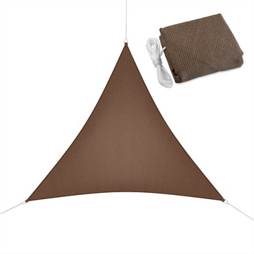 Coolaroo 12' Ready to Hang Triangle Shade Sail Cocoa