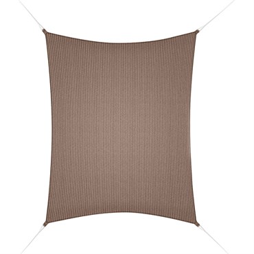 Coolaroo Heatshield 11'10" x 8' Ready To Hang Shade Sail, Rectangle - Coffee