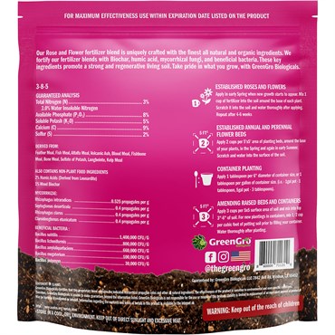 GreenGro Biologicals 10lb Home & Garden Rose & Flower Fertilizer - Image 2