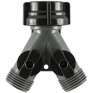 Gilmour Poly Dual Y w Shut-off Valves