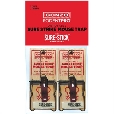 GONZO 2pk Rodent Pro Sure Stick Mouse Trap