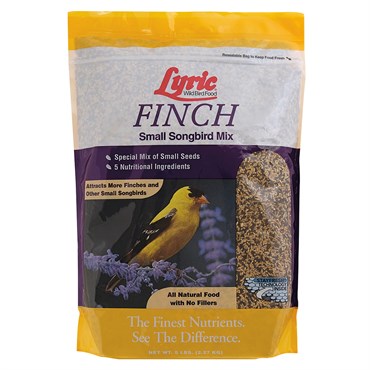 Lyric 5# Finch Bird Food Cube Yellow Bag