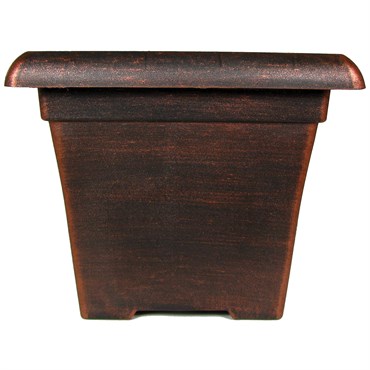Grower Select 10.00 Square Sydney Pot Black / Copper — Single Unit