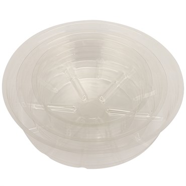 Gardener Select 10" Deep Dish Clear Plastic Saucer