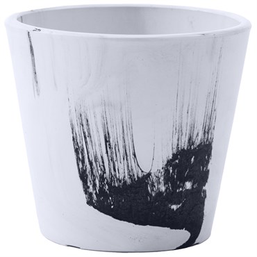 Gardener Select 5.5" Mixed Stone White and Black Planter