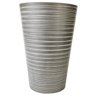 Gardener Select 12" Tall Round Planter Light Grey