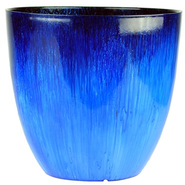 Gardener Select 15" Egg Planter Blue Flower Planter 4/CS