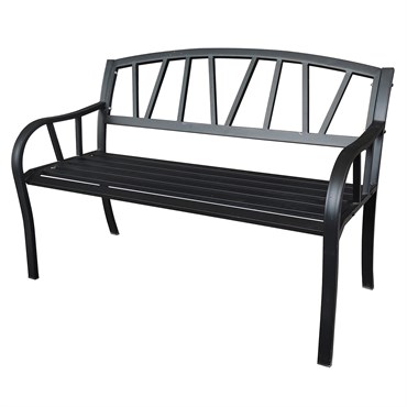 Gardener Select 4' Contemporary Bench Black Iron