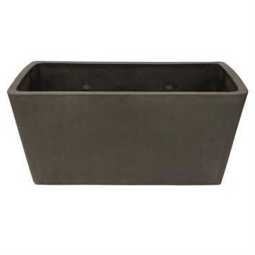 Gardener Select 10" Rectangle Balcony Planter Light Grey