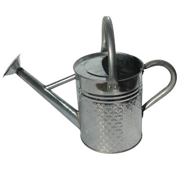 Gardener Select 4L 1.06G Watering Can Galvanized Finish Textured Pattern