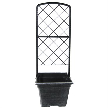 Grower Select Trellis X w/ 08.00 Square Pot Black / Silver — Single Unit