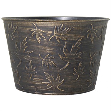 Grower Select 08.00 Fall2 Cover Pot Black / Bronze Wash — Single Unit