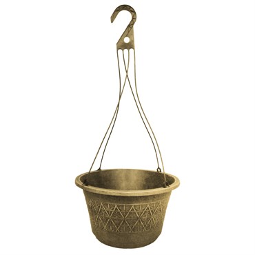 Grower Select 12.00 Laci2 Hanging Basket ACP Aged Cappuccino 36/CS