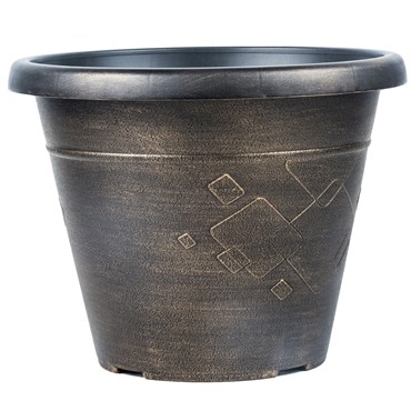 Grower Select 12.00 Beth Pot Gold Wash 11.5 Liter 3.04gal 24/CS - 13.11in OD x 10.24in H