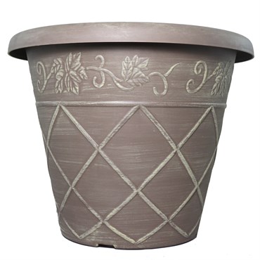 Grower Select 18.00 Lattice Pot ACP Aged Cappuccino 7.45gal — Single Unit