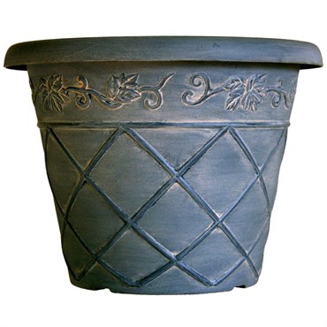 Grower Select 18.00 Lattice Pot Black / Cappuccino 7.45gal — Single Unit