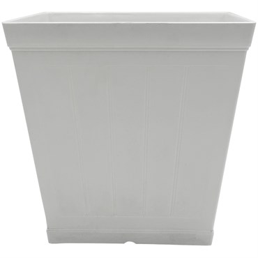 CHG 16" Falmouth Squar Planter White