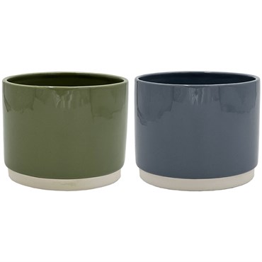 CHG 6" Kiawah Mixed Planter Denim & Sage