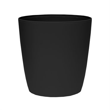 HC 12" Aria Round Planter Black