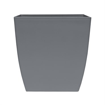 HC 16" Aria Square Planter Warm Grey