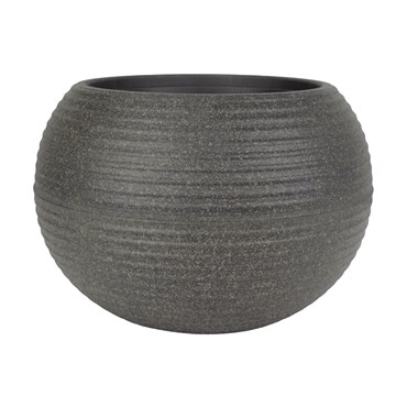 HC 8" Atlas Planter Brown River Rock