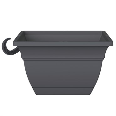 HC 12" Eclipse Square Hanging Basket Warm Gray