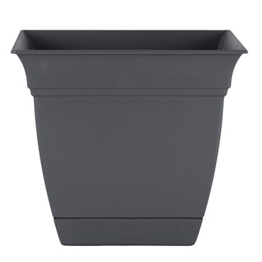 HC 6" Eclipse Square Planter Warm Gray