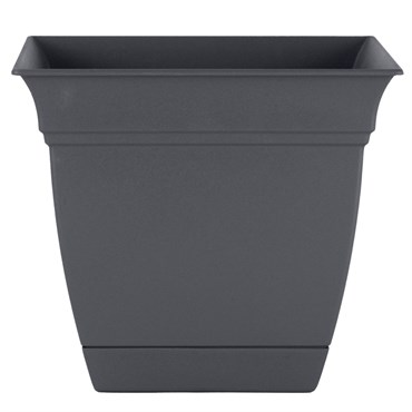 HC 8" Eclipse Square Planter Warm Gray