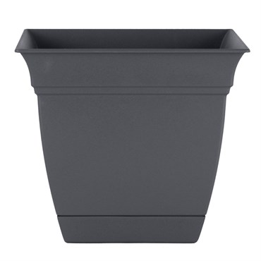 HC 10" Eclipse Square Planter Warm Gray