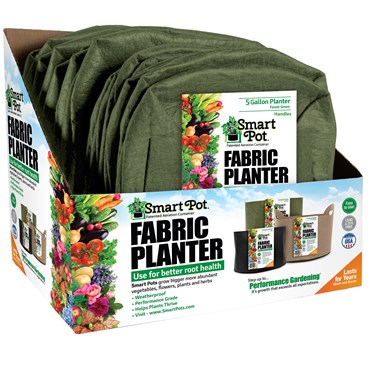 Smart Pot 5gal Multi Purpose Large w/Handles Green w/Display Box