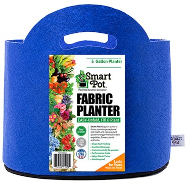 Smart Pot 12pc 5gal Berry Blue w/ Cut Handle