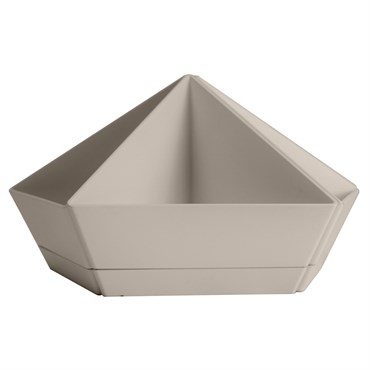 HC 8" Kaleidoscope Planter Vanilla Bisque