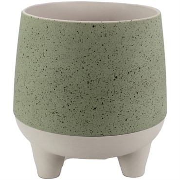 HC 10" Orion Pot Sage Granite/Birch