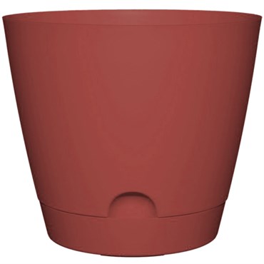 CHG 8" Tilden Planter with Saucer Red