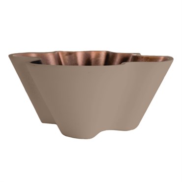 HC 8" Venus Free Form Bowl Vanilla Bisque