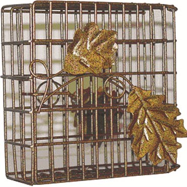 Heath Decorative Leaf Single Suet Basket