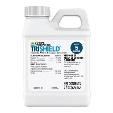 General Hydroponics 8oz TriShield Insecticide / Miticide / Fungicide Concentrate (12/CS)